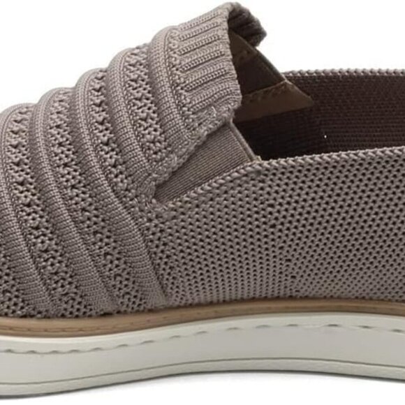 Women's Slip-On Sneakers Eco Cotton Mesh Casual Comfort Size 10 Grey - Picture 5 of 8